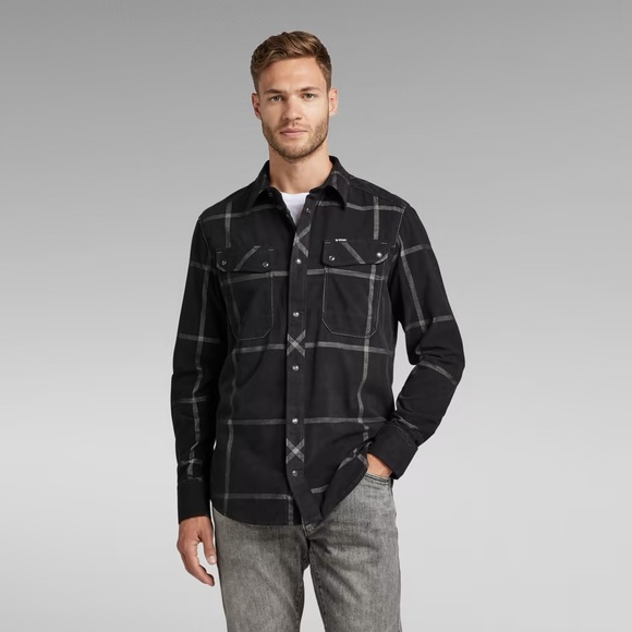 G-STAR RAW plaid slim shirt - Picture 4 of 5